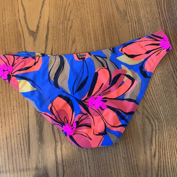 NWT O’Neil Swim Gala Strappy Full Coverage Bikini Bottom‎ Blue Size Large - Picture 12 of 12